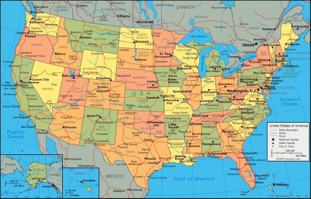 USA Map by State